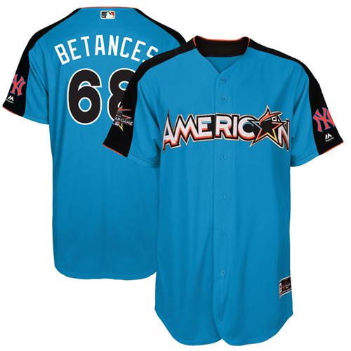 Yankees #68 Dellin Betances Blue All-Star American League Stitched MLB Jersey - Click Image to Close